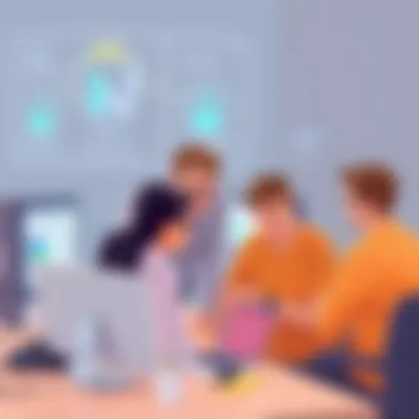 Diverse team collaborating on security strategies