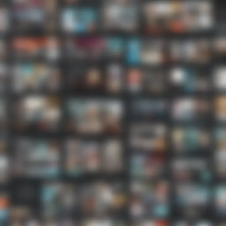 Variety of video templates available in Animoto