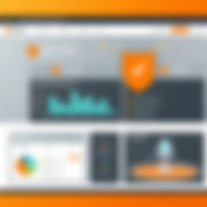 User interface of Avast Business Antivirus Pro showcasing dashboard features