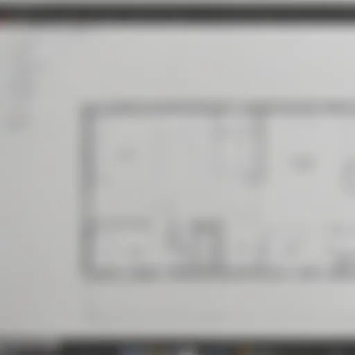 User interface of a floor plan app on Mac screen