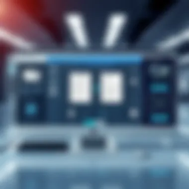 Advanced OCR Software Interface High-tech OCR software interface displaying scanned documents
