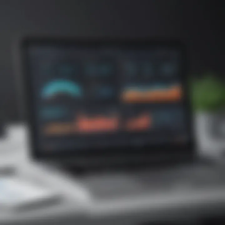 User-friendly dashboard of presentation software with analytics