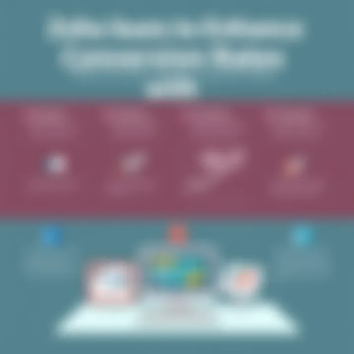 Techniques to Enhance Conversion Rates with Zoho Infographic on boosting conversion rates through Zoho tools