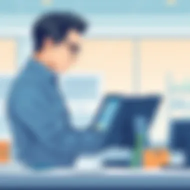 Evaluating the Impact of Cake POS on Business Business professional evaluating POS system