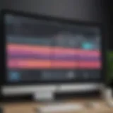 Dynamic interface showcasing video editing features
