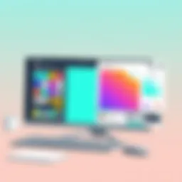 Overview of Canva Pro interface showcasing design tools