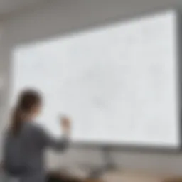 Interactive digital canvas showcasing creative brainstorming