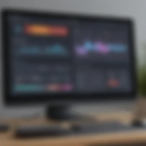 User interface of a live streaming software showcasing its features