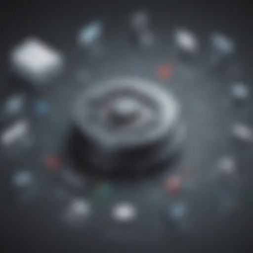 Illustration depicting the components of Ivanti IT Asset Management