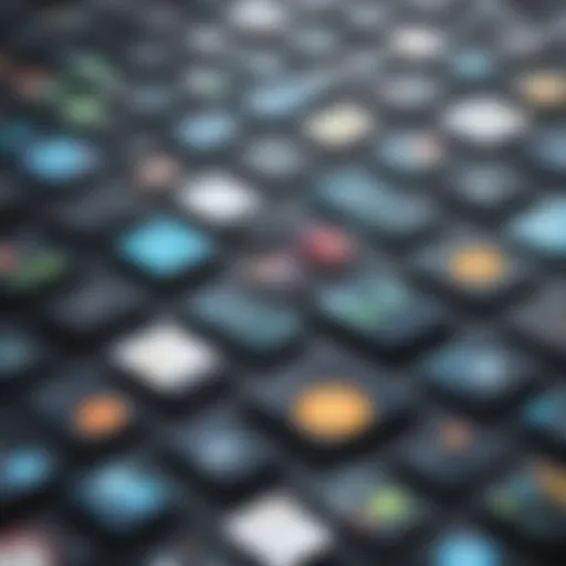Visual representation of diverse mobile app platforms