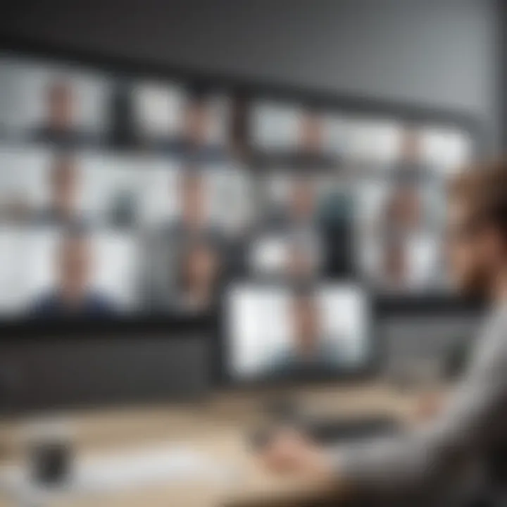 A diverse group of participants actively engaging in a webinar