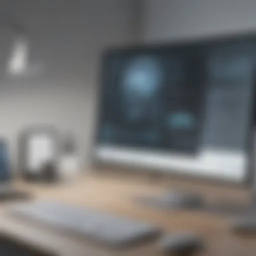 Innovative mental health software interface showcasing features