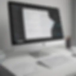 Sophisticated software interface showcasing document editing capabilities