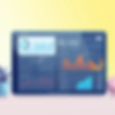 Illustration of advanced analytics dashboard for tracking MedSpa performance