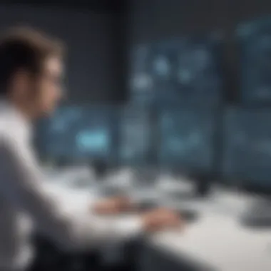 Business Professionals Evaluating Software Options Business professionals evaluating software options