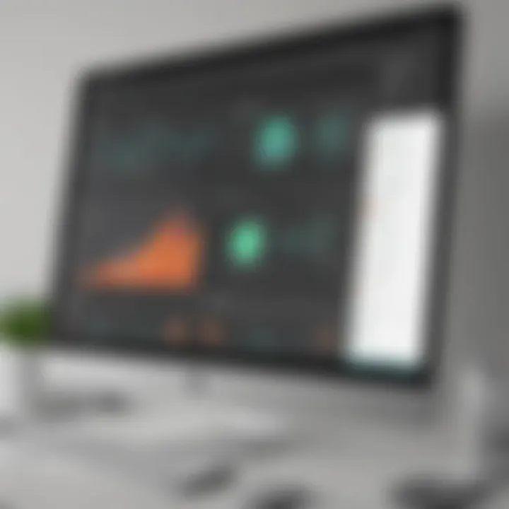 A visually appealing dashboard highlighting data management capabilities