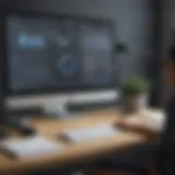 Dynamic presentation interface showcasing software features