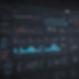Visual representation of data analytics on a dashboard interface