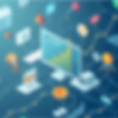 Visual representation of application performance metrics