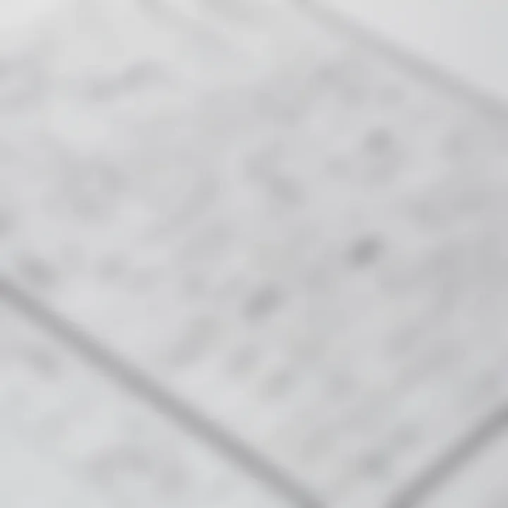 User interface of an alternative scheduling tool