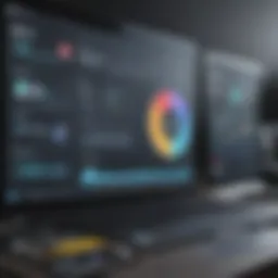 Showcasing a digital dashboard for social media management tools