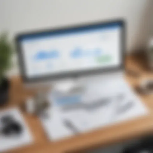 Dashboard view of FreshBooks showcasing financial metrics