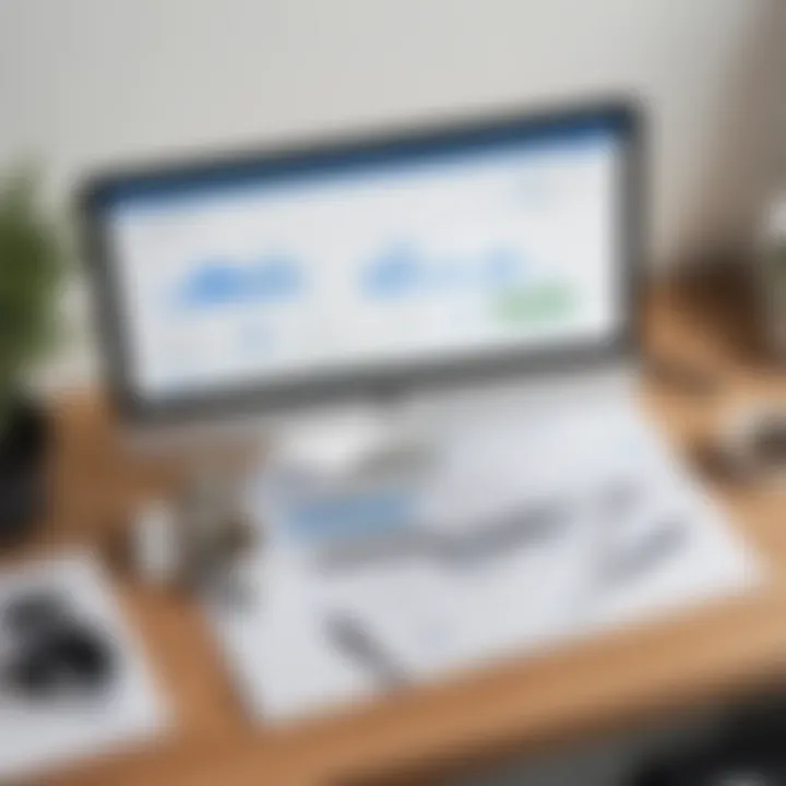 Dashboard view of FreshBooks showcasing financial metrics
