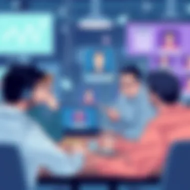 Collaborative team event showcasing gamification in action