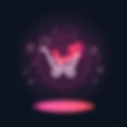 Laravel framework logo with e-commerce elements