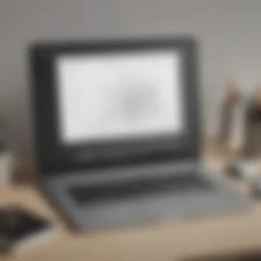 User-Friendly Interface of an Online Drawing Tool A user-friendly interface of an online drawing tool displayed on a laptop