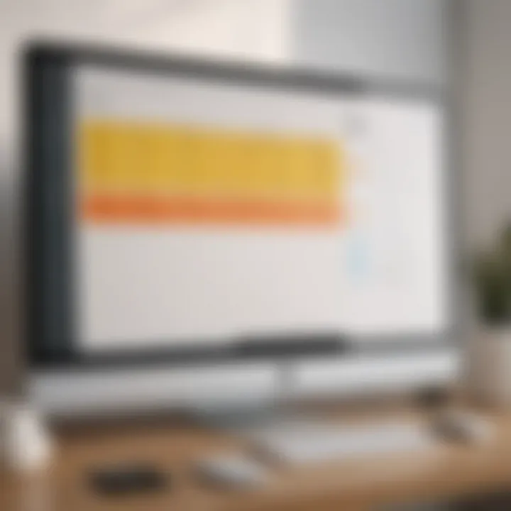 Comparison chart showcasing features of various Kanban applications