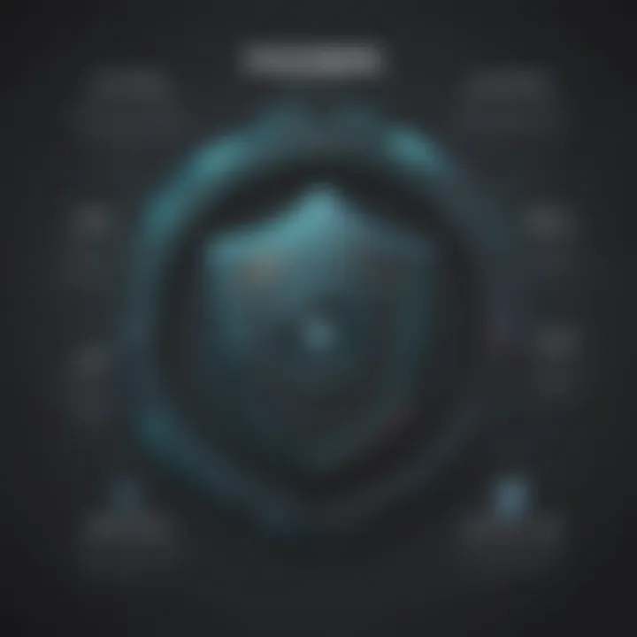 Diagram illustrating password generation and security protocols in Dashlane