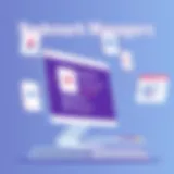 Illustration demonstrating the concept of bookmark managers