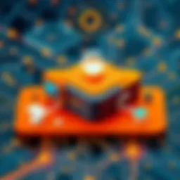 A visual representation of open source software architecture highlighting its components.