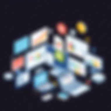 Visual representation of diverse learning resources available