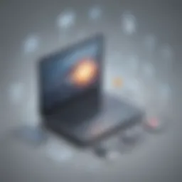 An overview of remote access services with icons representing various functionalities.