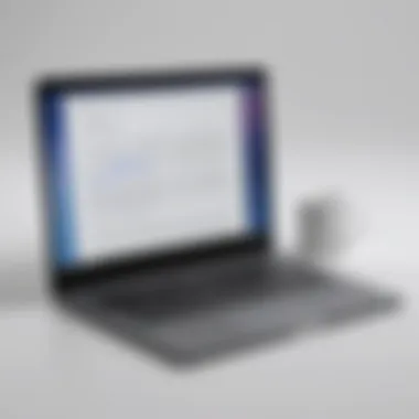 Functionalities of Google Docs on Laptop A laptop displaying Google Docs features and functionalities