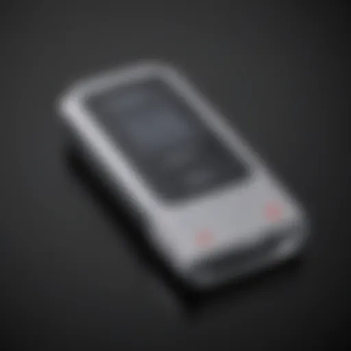 Helcim card reader showcasing its sleek design