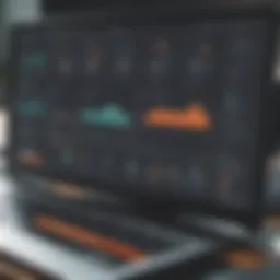 A sophisticated dashboard showcasing HubSpot CMS features.