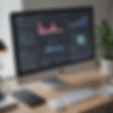 Analytical dashboard showcasing metrics and performance data