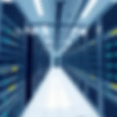 Data center showcasing reliability