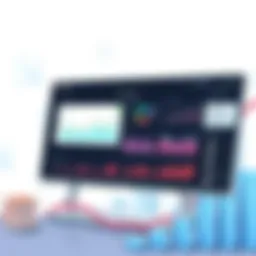 Dashboard showcasing data visualization features