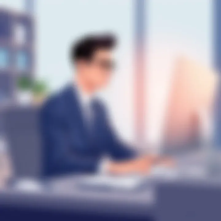 Business Professional at Work Business professional using a Mac with word processing