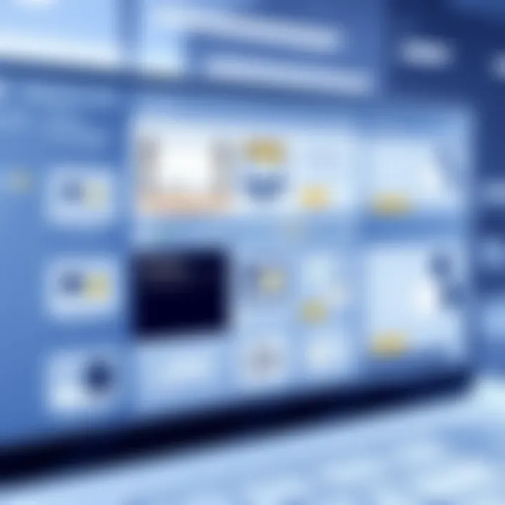 User-Friendly Interface of Design Software A sleek interface showcasing interior design software features