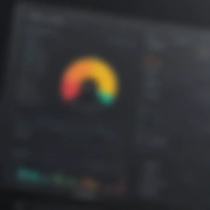 A dynamic dashboard displaying keyword performance metrics