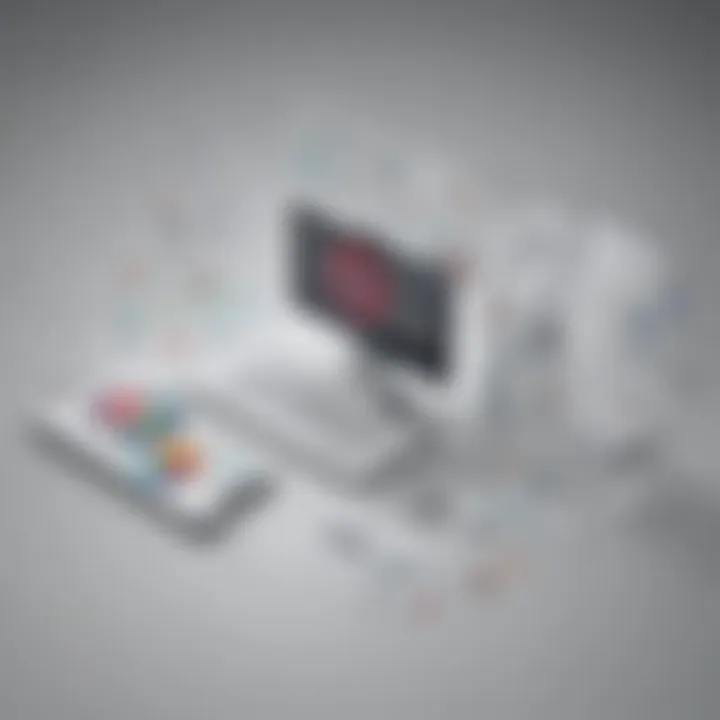 Infographic illustrating market intelligence features
