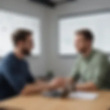 Engaging Virtual Team Discussions Team members engaging in a virtual discussion on Slack