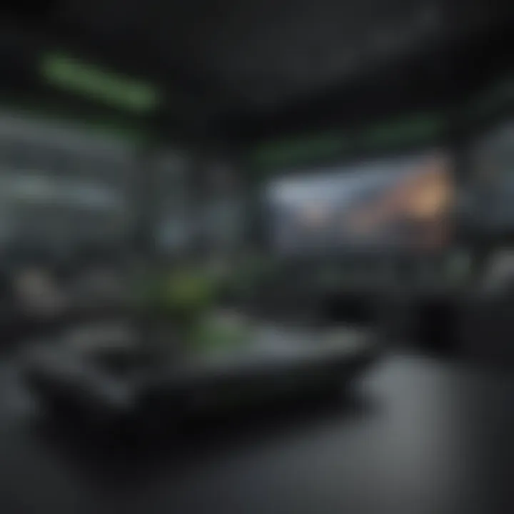 Nvidia Broadcast interface showcasing advanced features
