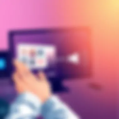 User engaging with video content enhancements using Kapwing