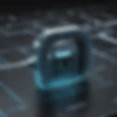 Effective Password Management in Business Settings Illustration showing effective password management in a business context
